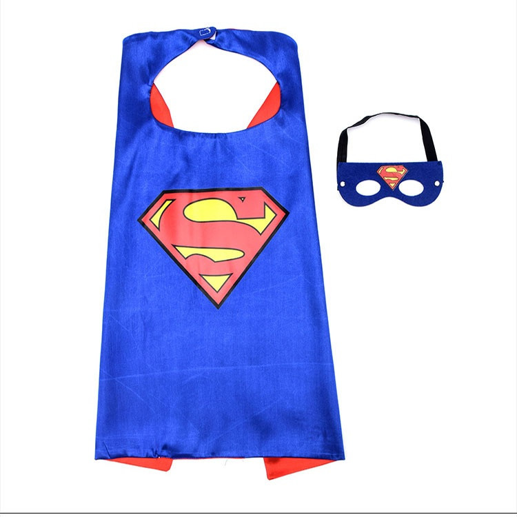 Combo choàng và mặt nạ nhân vật siêu anh hùng Superman