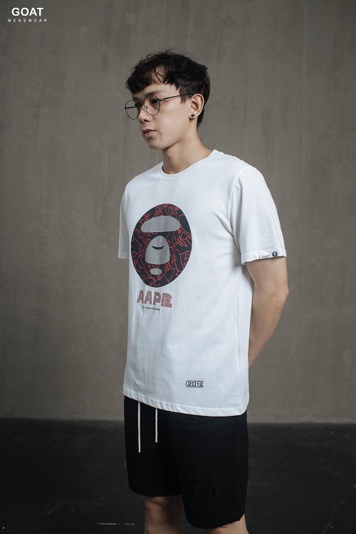 Áo Thun Nam Tay Ngắn AAPE GOAT MENSWEAR
