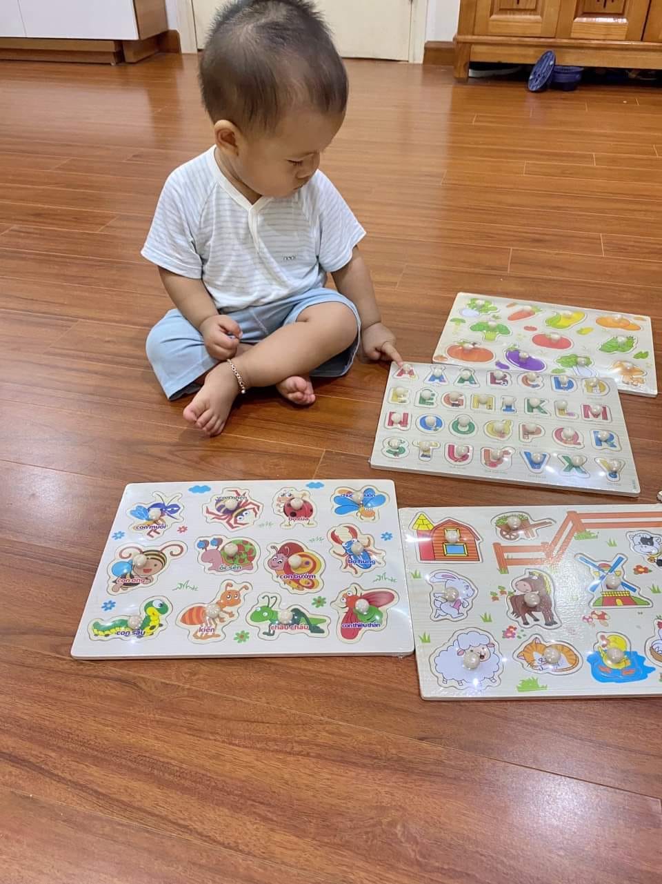 Bảng Núm Gỗ, Đồ Chơi Gỗ Nhiều Chủ Đề, Đồ Chơi Giáo Dục Sớm Cho Bé, Đồ Chơi Trẻ Em Asstar