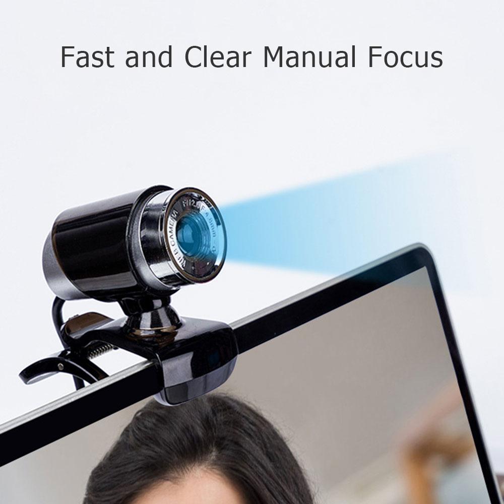 Máy ảnh PC Webcam 480P USB với Micrô để Truyền trực tuyến Video Cuộc họp Giảng dạy Tương thích với Máy tính để bàn