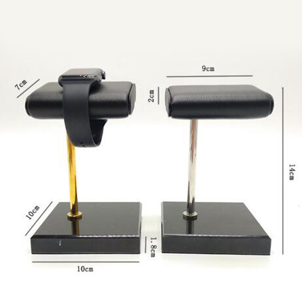 2x Marble & PU Watch Holder Stand For Display Style 1