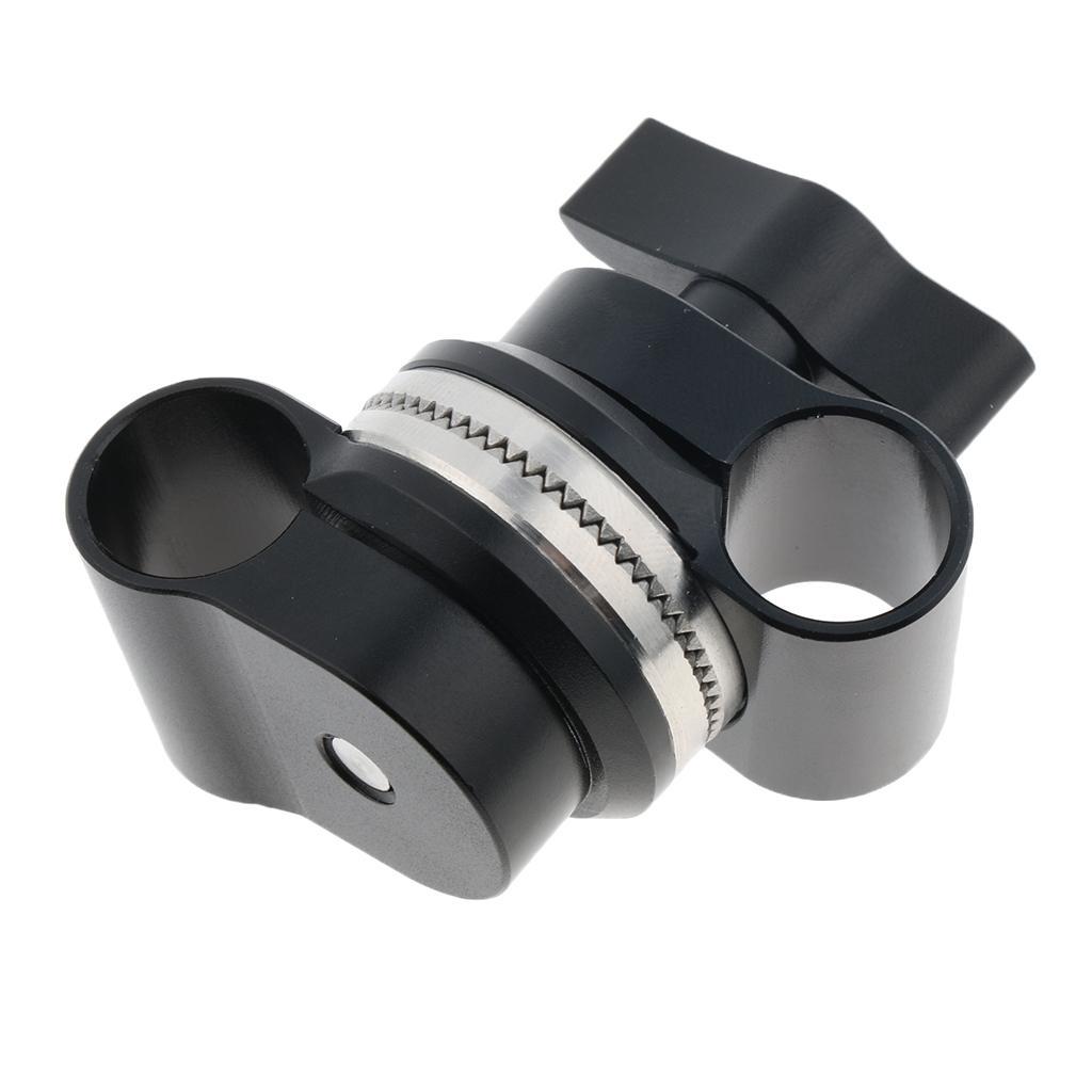 15mm Rod Clamp Swivel for Camera Shoulder Rig System Accessory 360 Degree