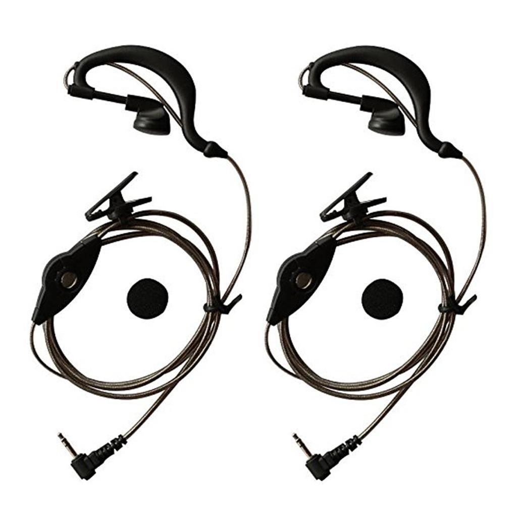 1-Pin Headset Mic  Acoustic Tube Earpiece For  Radio