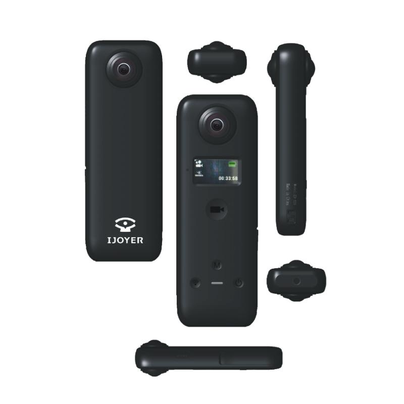 Máy ảnh hành động mới đến Ijoyer A3S 4K Đạp xe chống lắc 360 Máy ảnh thể thao hành động toàn cảnh