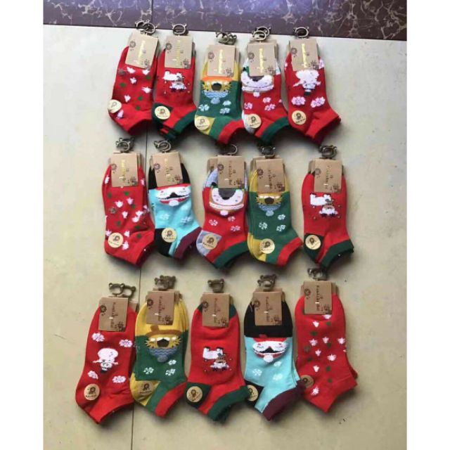Combo 5 đôi tất, vớ noel cao cổ cho bé đi vừa ấm vừa xinh mẫu mới nhất năm nay