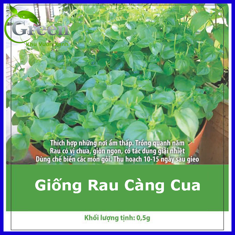 Hạt Giống Rau Càng Cua