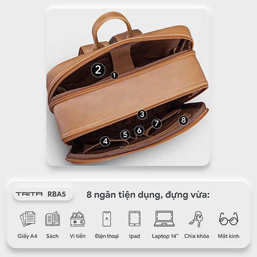 Balo da đựng laptop TRITA RBA05