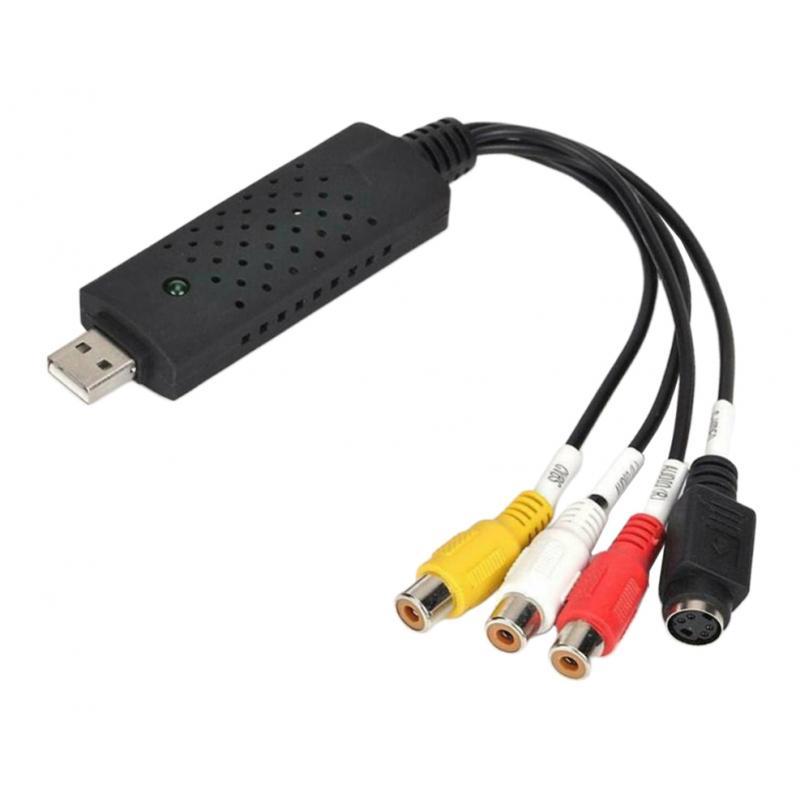 USB VHS Tapes DVD Video Audio Converter 3 RCA DVR Card