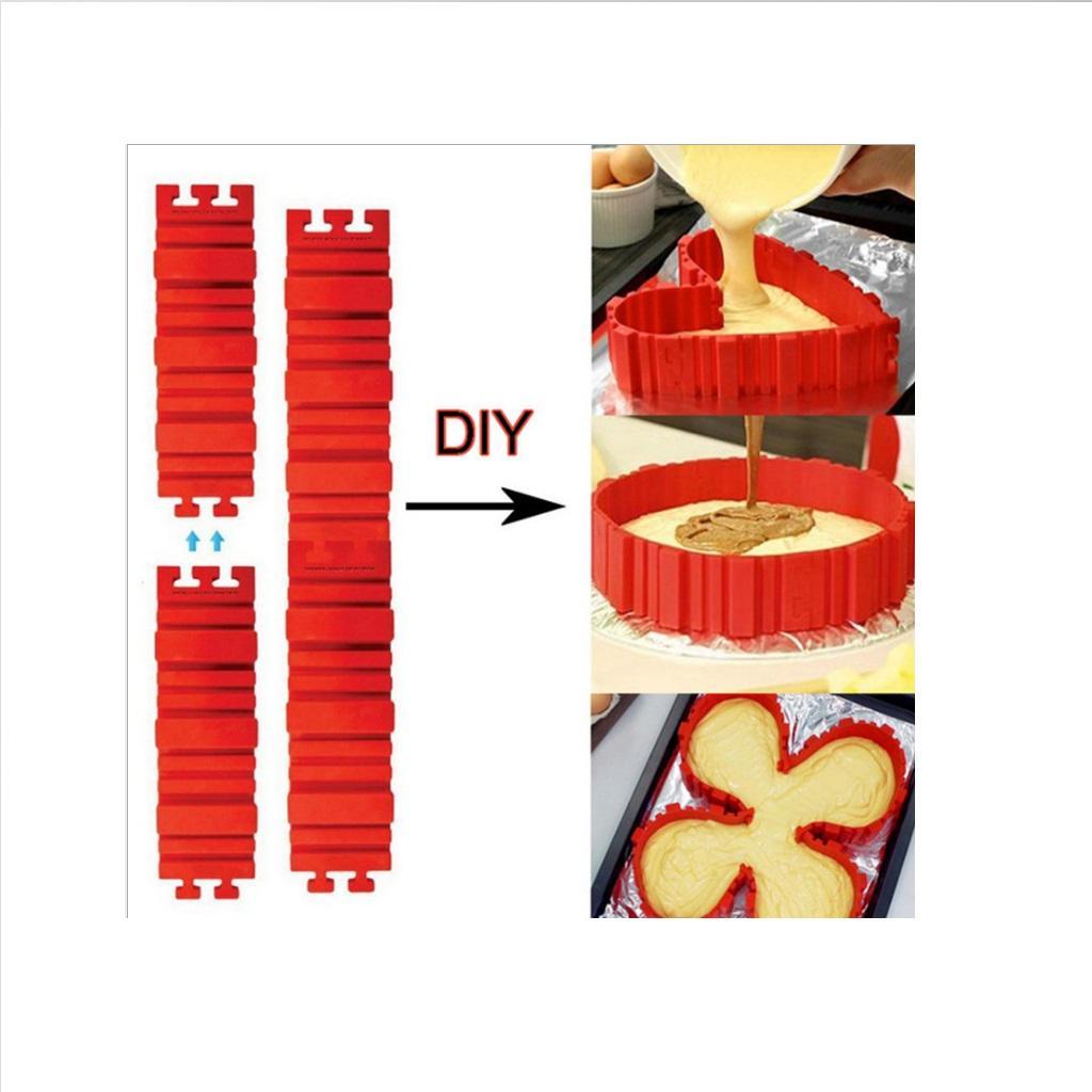 4pcs Silicone 3D Cake Bread Mold Chocolate Baking DIY Mould Tools Non-stick