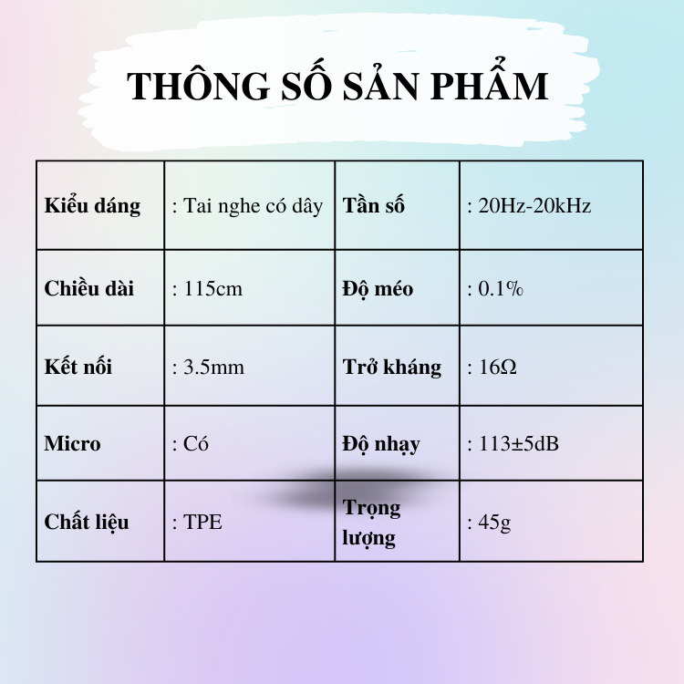 Tai Nghe Nhét Tai Có Dây SF-A65 - Jack 3.5mm, Chiều Dài Dây 115cm, Chất Lượng Âm Thanh Trung Thực