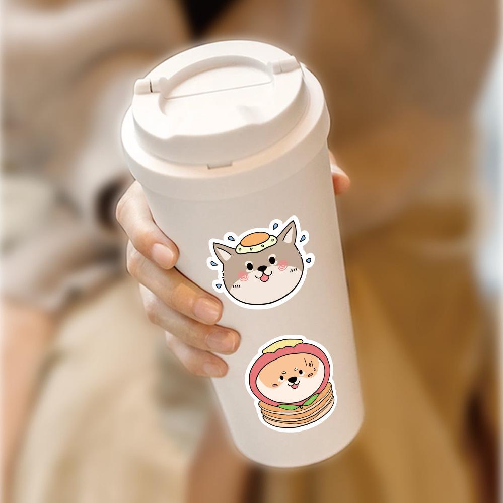 Sticker CHÓ SHIBA INU CHIBI hoạt hình cute trang trí mũ bảo hiểm,guitar,ukulele,điện thoại,sổ tay,laptop
