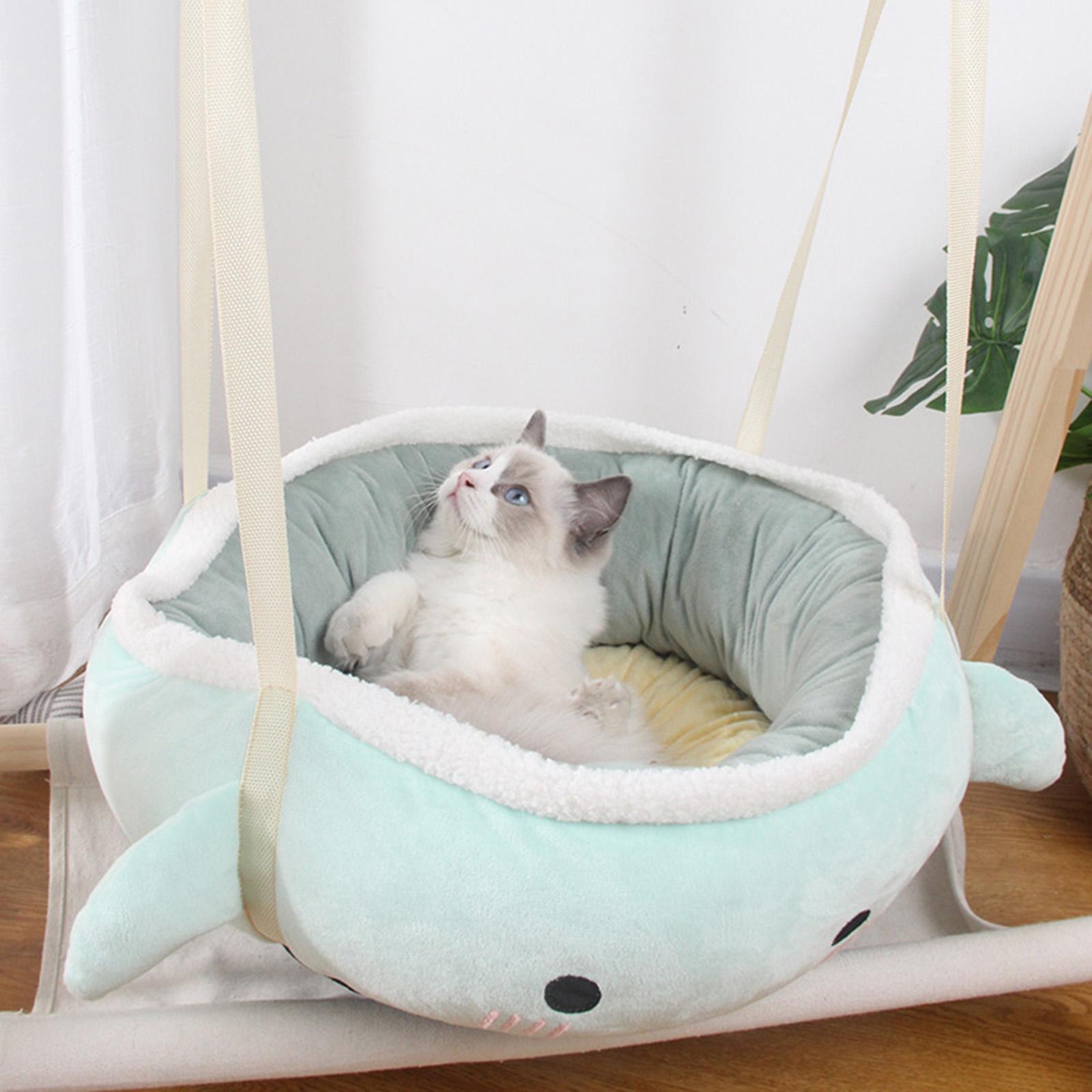 Cat Hanging Hammock Cat Nest Soft Portable Washable Pet Supplies Durable Breathable Kitty Bed Cat Sleeping Bed for Climbing Playing Sleeping