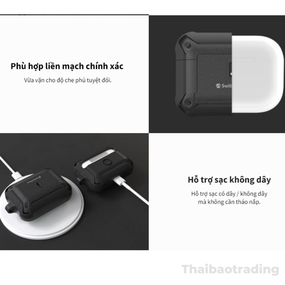 Ốp Switch easy Gaurdian cho airpods pro 2/1 - Hàng chính hãng