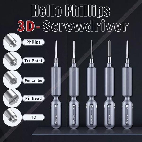 Tô vít QIANLI 3D Hello PHiLLiPS (4 loại đầu vít)