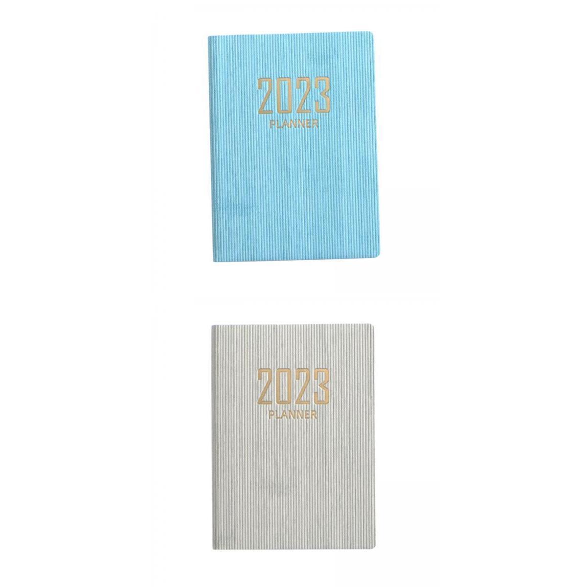 2Pcs Monthly Planner 2023 Journal A7 Notebook Planner Notepads