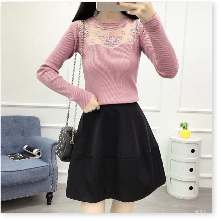 Áo len nữ tay dài