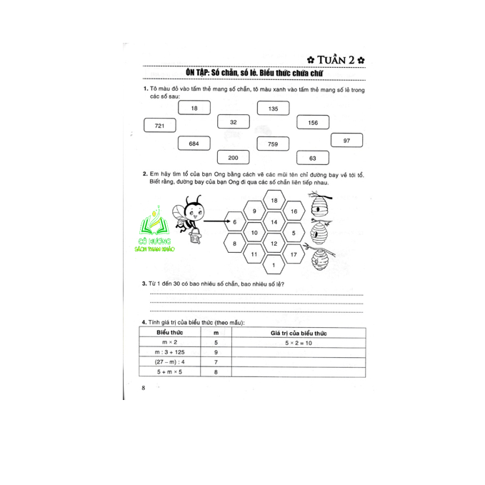 Sách - Bài tập nâng cao toán 4 dạng vở thực hành