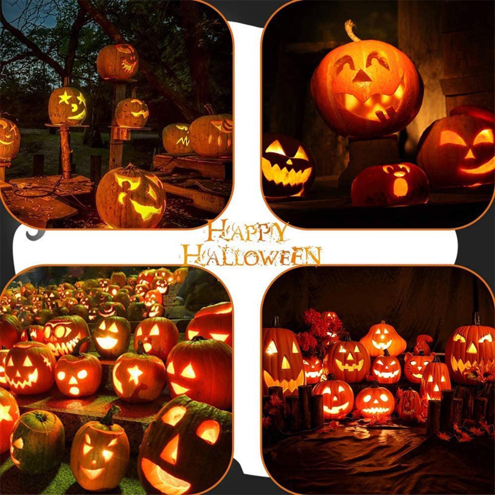 7 Pieces/10 Pieces Precision Halloween Pumpkin Carving Knife Kit for DIY Making Pumpkin Grimace Pattern Cutting