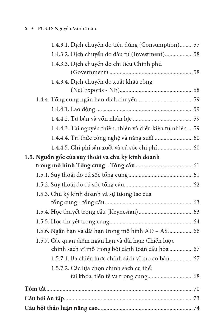 Giáo Trình Kinh Tế Vĩ Mô Trong Bối Cảnh Toàn Cầu Hoá