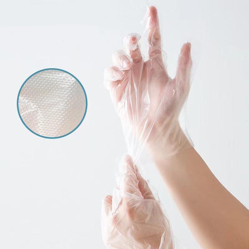 Găng tay dùng một lần chế biến thực phẩm dày trong suốt babo
