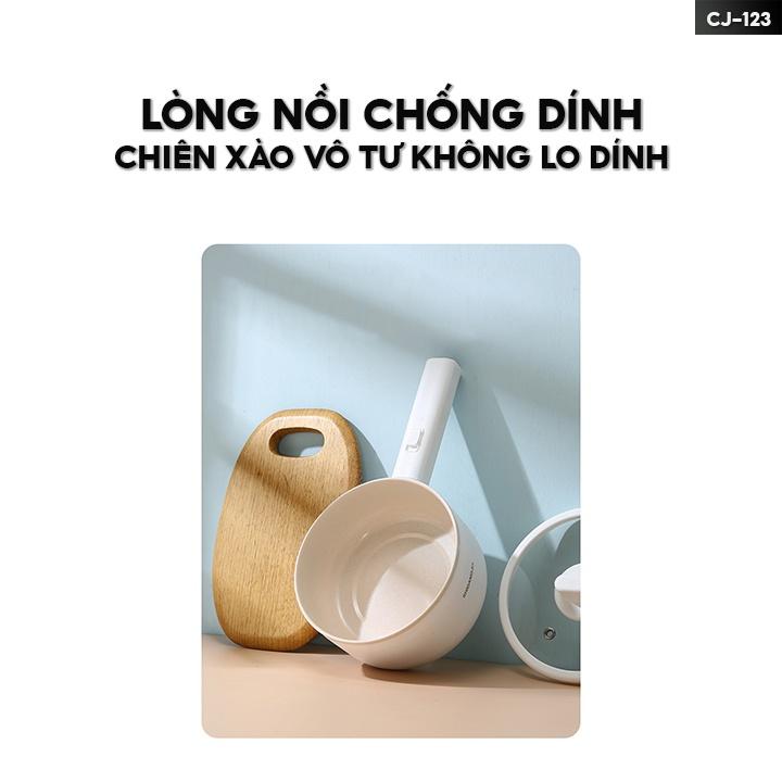 Nồi Điện Đa Năng Nấu Mì Tiện Lợi Nhỏ Gọn Dung Tích 1.6 Lít Nồi Điện Tử Giá Rẻ CJ-123