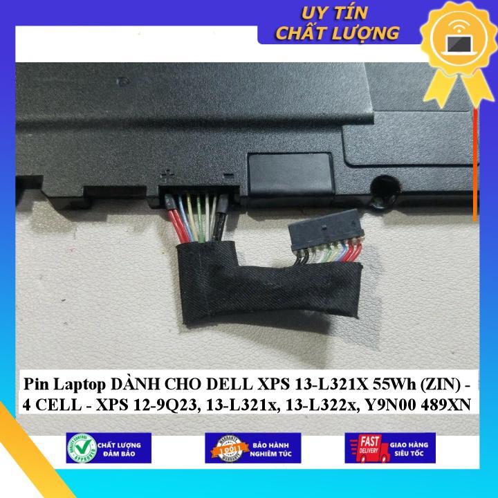 Pin Laptop dùng cho DELL XPS 13-L321X 55Wh - 4 CELL - XPS 12-9Q23 13-L321x 13-L322x Y9N00 489XN - Hàng Nhập Khẩu New Seal