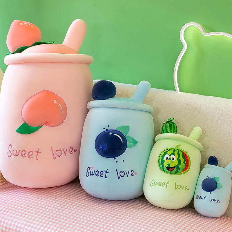 Thú Bông Trà Sữa Trái Cây Sweet Love Siêu Dễ Thương Hàng Cao Cấp (25cm---&gt;70cm) Gối Ôm Ly Trà Sữa Trái Cây Mềm Mịn Êm Ái Hot Trend