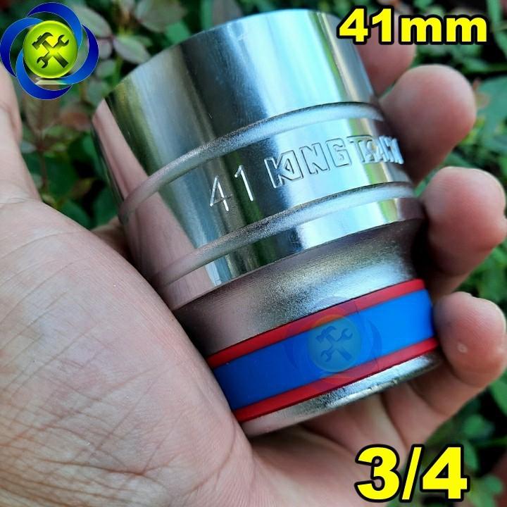 Tuýp 41mm loại 3/4 Kingtony 633541M loại ngắn 6 cạnh màu trắng