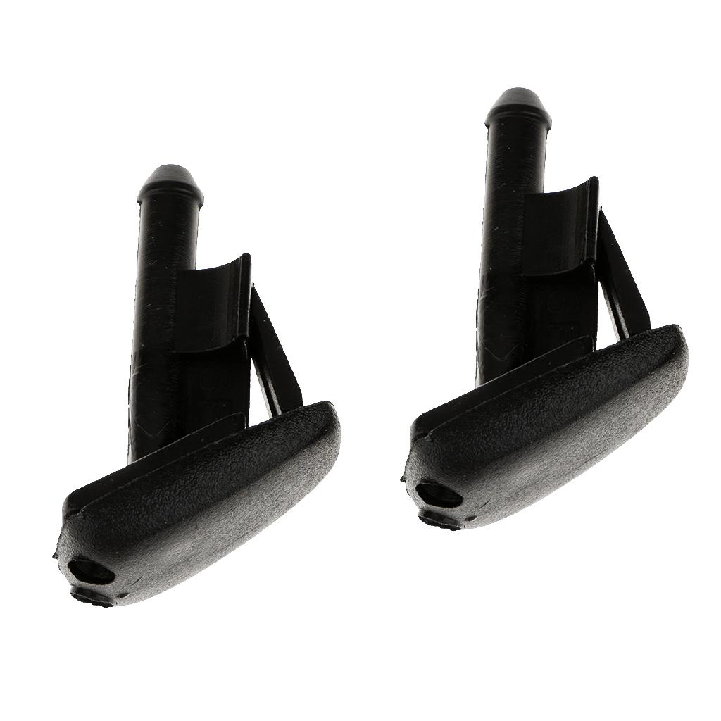 2x Black Windshield Wiper Water Spray Jet Washer Nozzle for BMW E36 Z3 318i