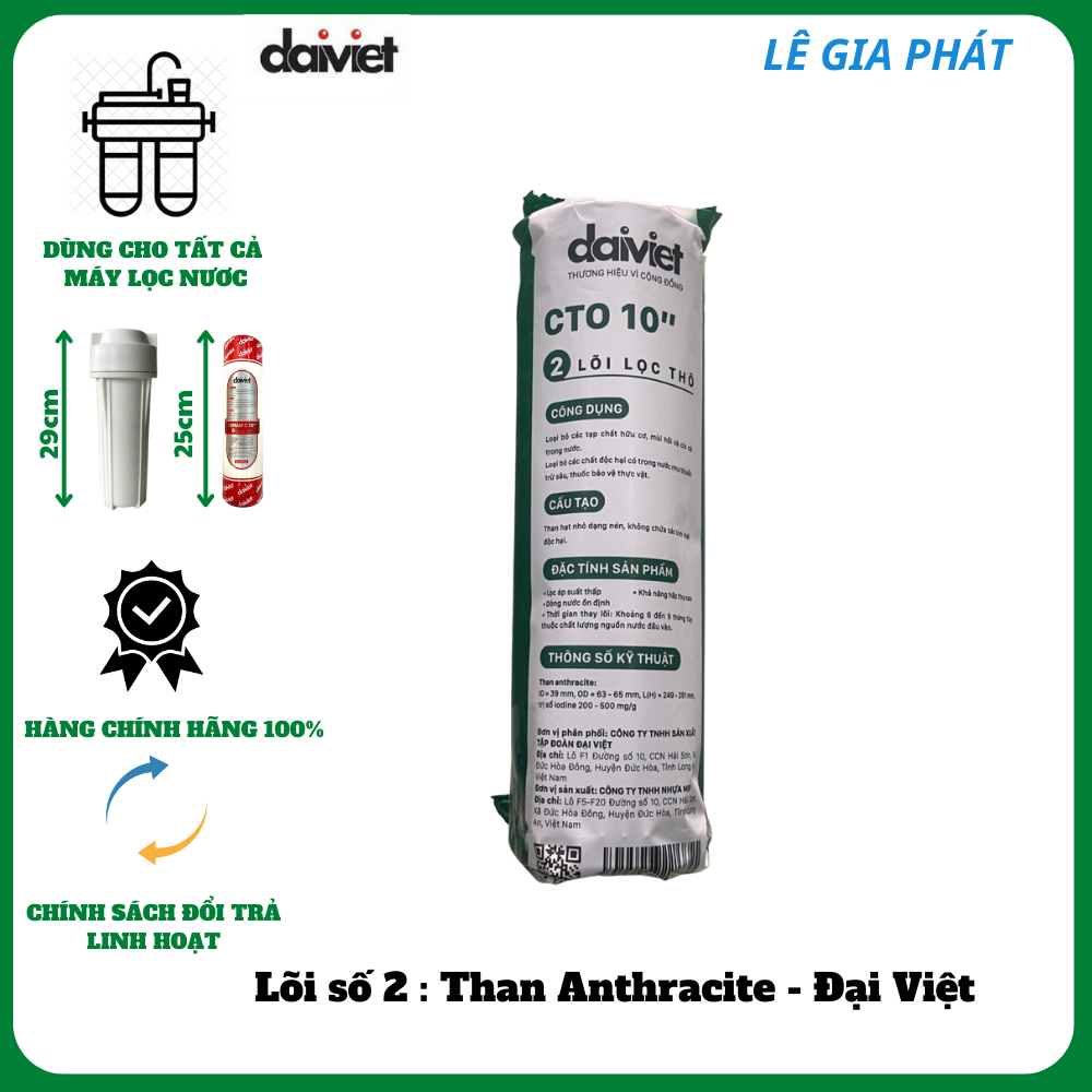 COMBO 3 LÕI LỌC NƯỚC THÔ 1-2-3 HÀNG CHÍNH HÃNG
