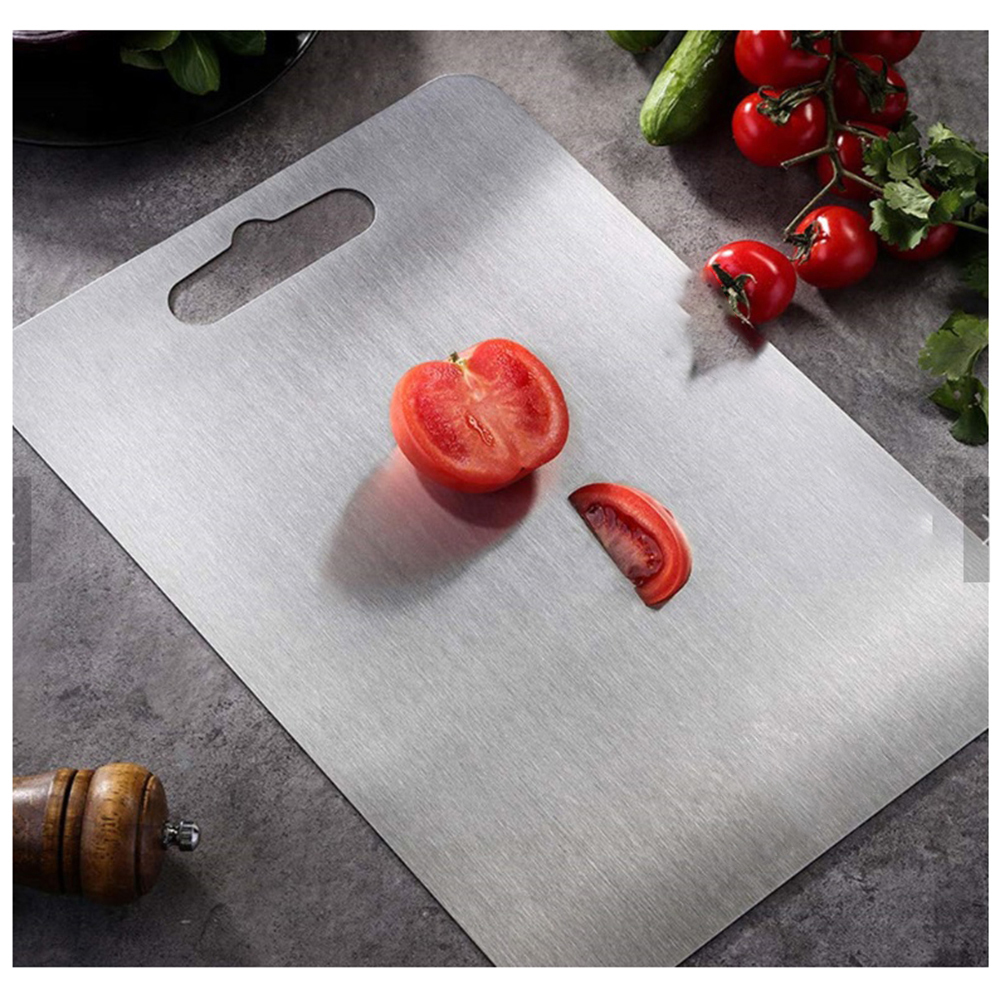 Thớt inox 304 kháng khuẩn cao cấp , chống ẩm mốc độc hại, vệ sinh dễ dàng, cường lực không mùn gỗ, an toàn