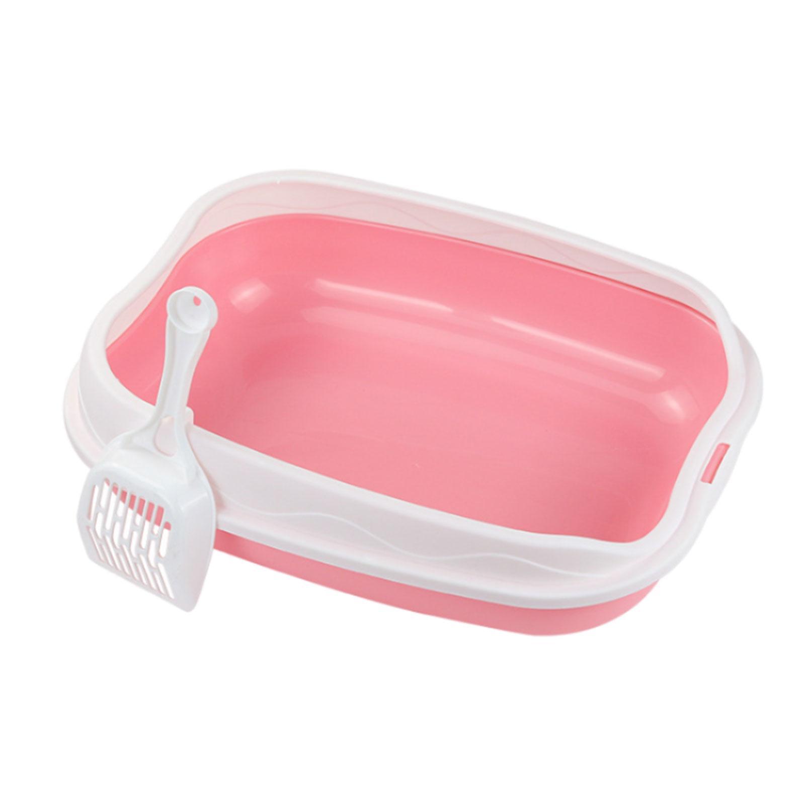 Cat Litter Box Pet Litter Tray Cat Sand Sand Basin Pet Accessories Anti Splashing Cat Bedpan Semi Litter Toilet Litter Pan