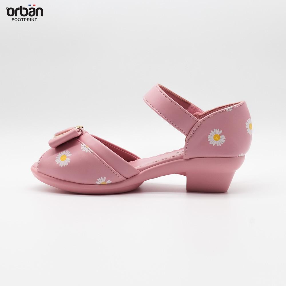 Dép sandal urban cao cấp SD2102 full màu hồng-trắng