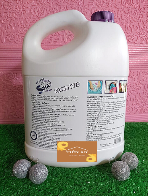 Nước giặt xả quần áo SINA 7 in 1 3000ml