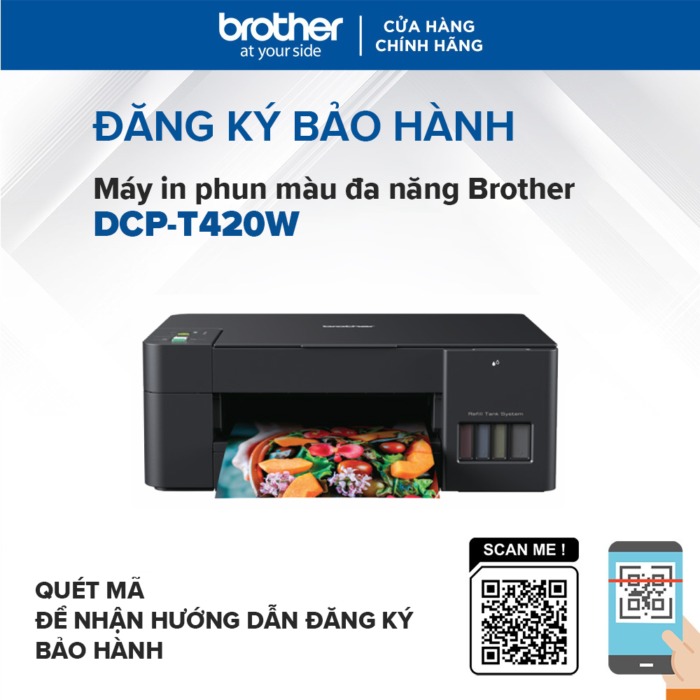 Máy in phun màu đa năng Brother DCP-T420W