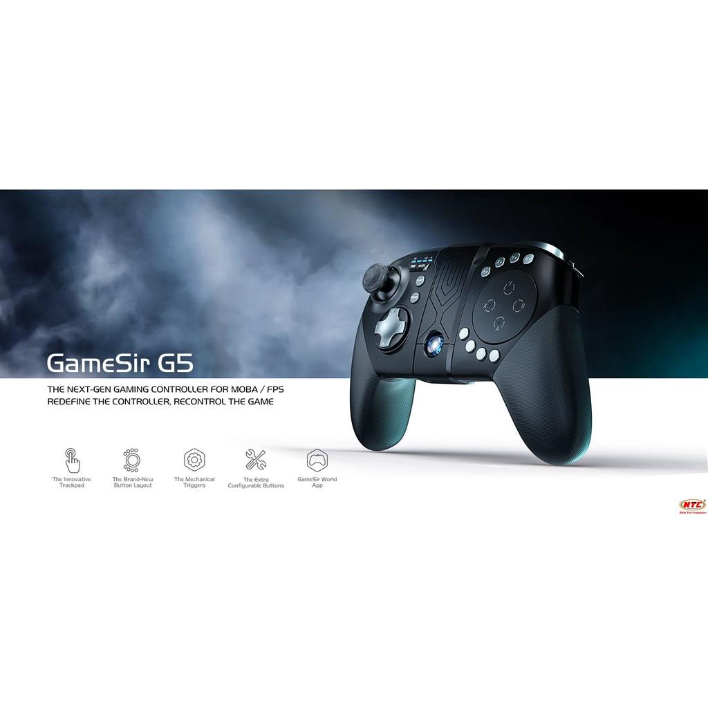 Tay cầm chơi game Bluetooth Gamesir G5 cho Android/ iOS - Hỗ trợ game Online (Liên Quân, FreeFire,...) (Đen)