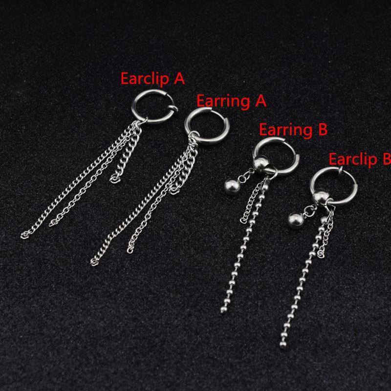 Bông tai Kpop BTS JIMIN Thời trang Drop Chain Trang sức