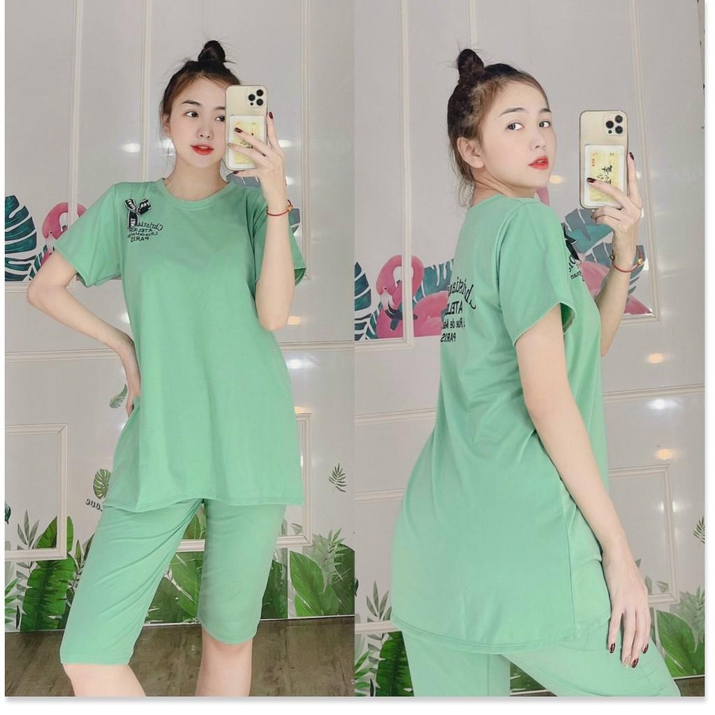 SET ĐỒ BỘ THUN NỮ,THIẾT KẾ HỌA TIẾT XINH XẮN,CHẤT LIỆU VÃI CO GIẢN 4C LANA FASHION