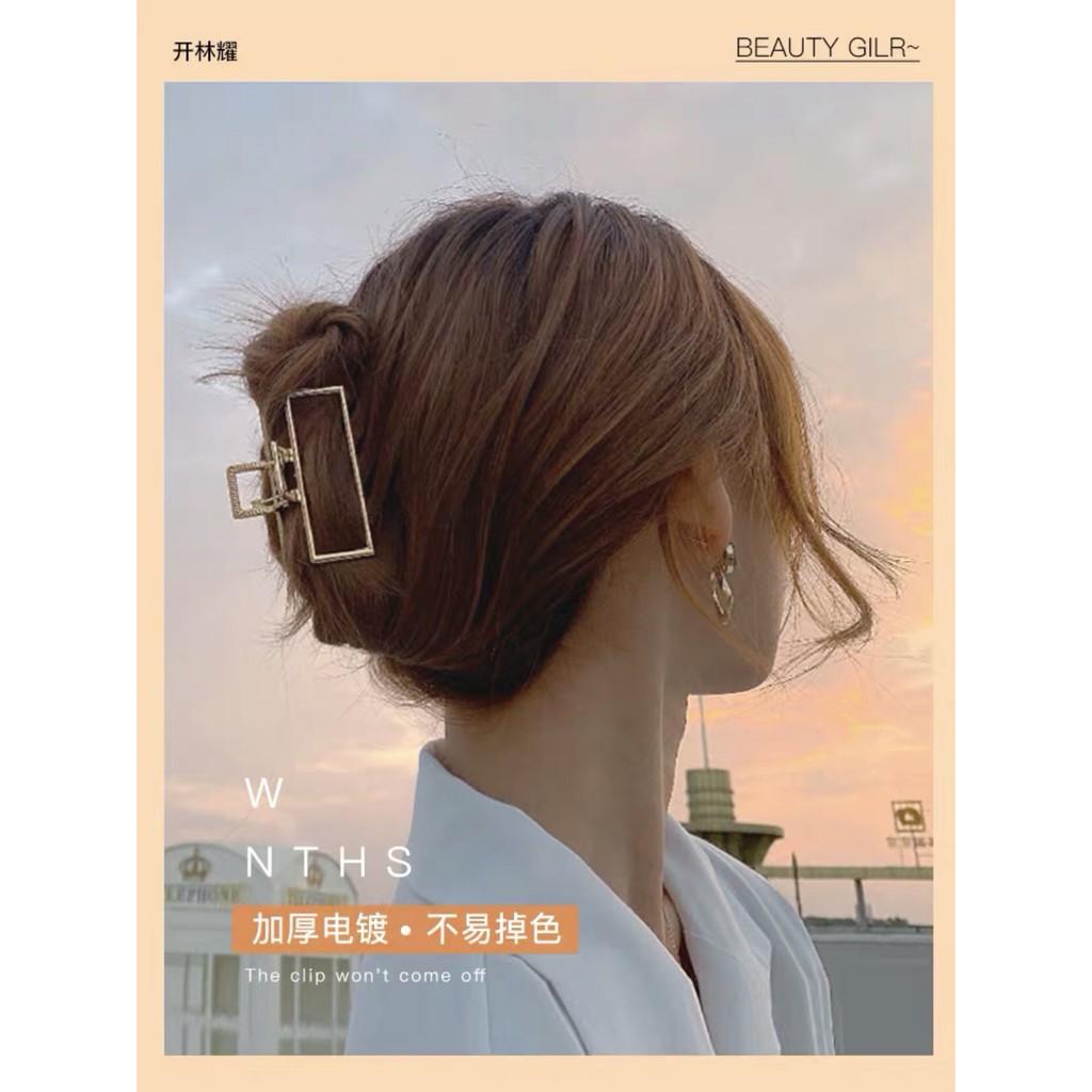 Kẹp tóc càng cua kim loại Hình Xoắn sang chảnh HOT TREND