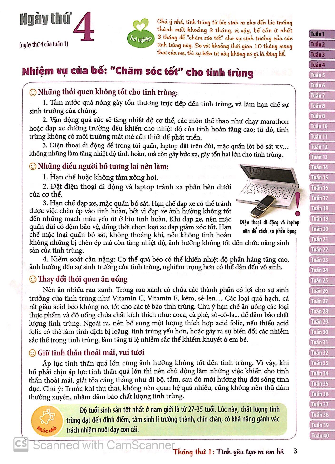 Sách Mang Thai Thành Công - 280 Ngày Mỗi Ngày Đọc 1 Trang