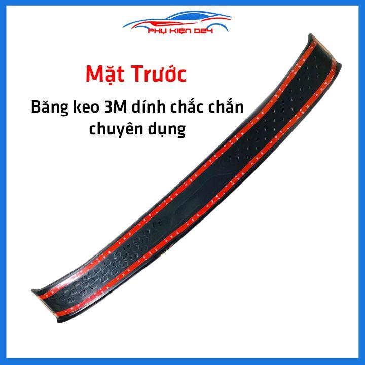 Ốp chống trầy cốp ngoài nhựa đen Fortuner 2017-2018-2019-2020-2021-2022 mẫu 1 chống xước trang trí xe