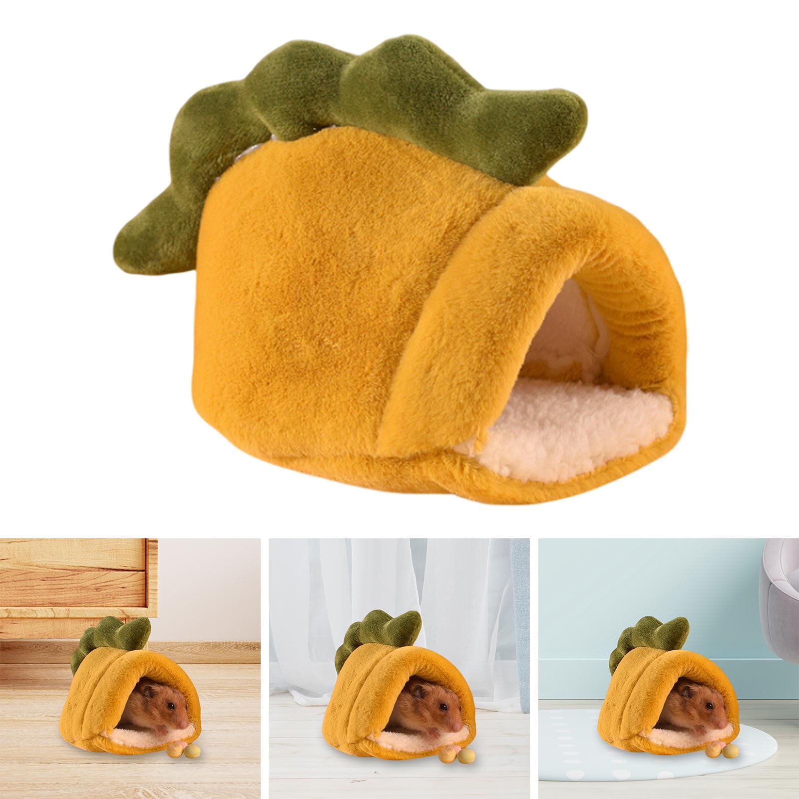 Hamster Bed Cute Plush Soft Warm Bed Mini for Hedgehog Rat Dwraf Hamster