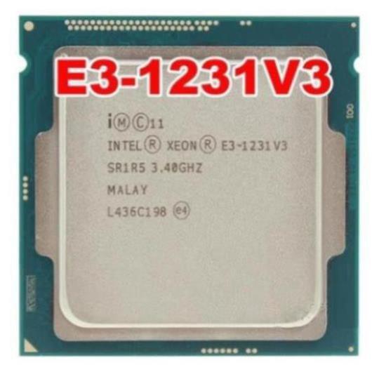 Bộ vi xử lý intel Xeon E3 1231 V3 3.4GHz / 8MB / Socket 1150 (Haswell) mạnh ngang i7 4770