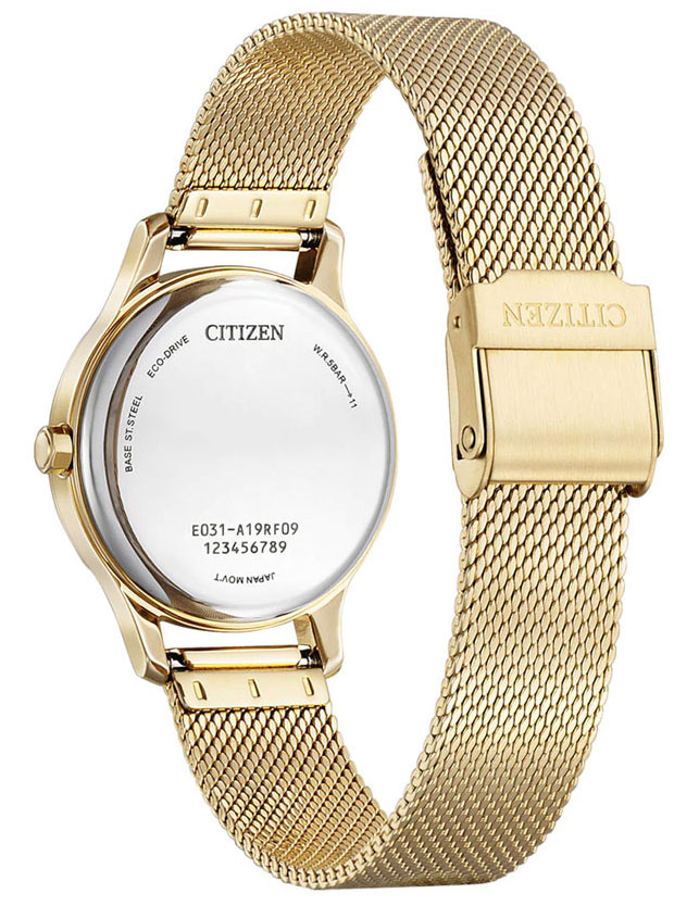 Đồng Hồ Nữ Citizen Dây Thép Không Gỉ EM0892-80D - Mặt Xà Cừ