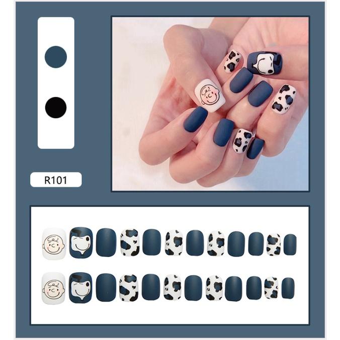 Móng tay giả kèm keo 24 móng đẹp làm nail noel