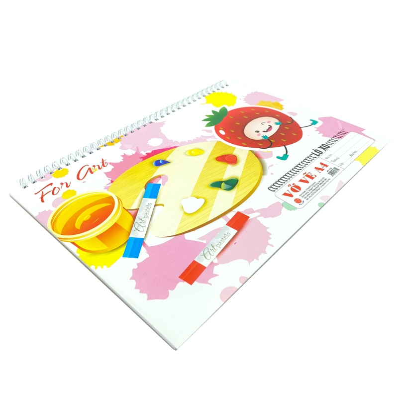 Vở vẽ lò xo xé A4 30 tờ KLong MS708 #8 Vở vẽ lò xo xé A4 30 tờ KLong MS708