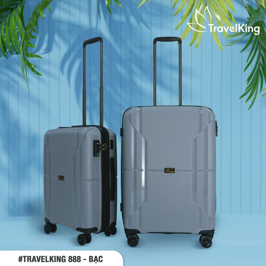 Vali kéo du lịch cao cấp TRAVELKING-888 kích thước 20, 24 inch chính hãng Hùng Phát - Bảo hành 5 năm