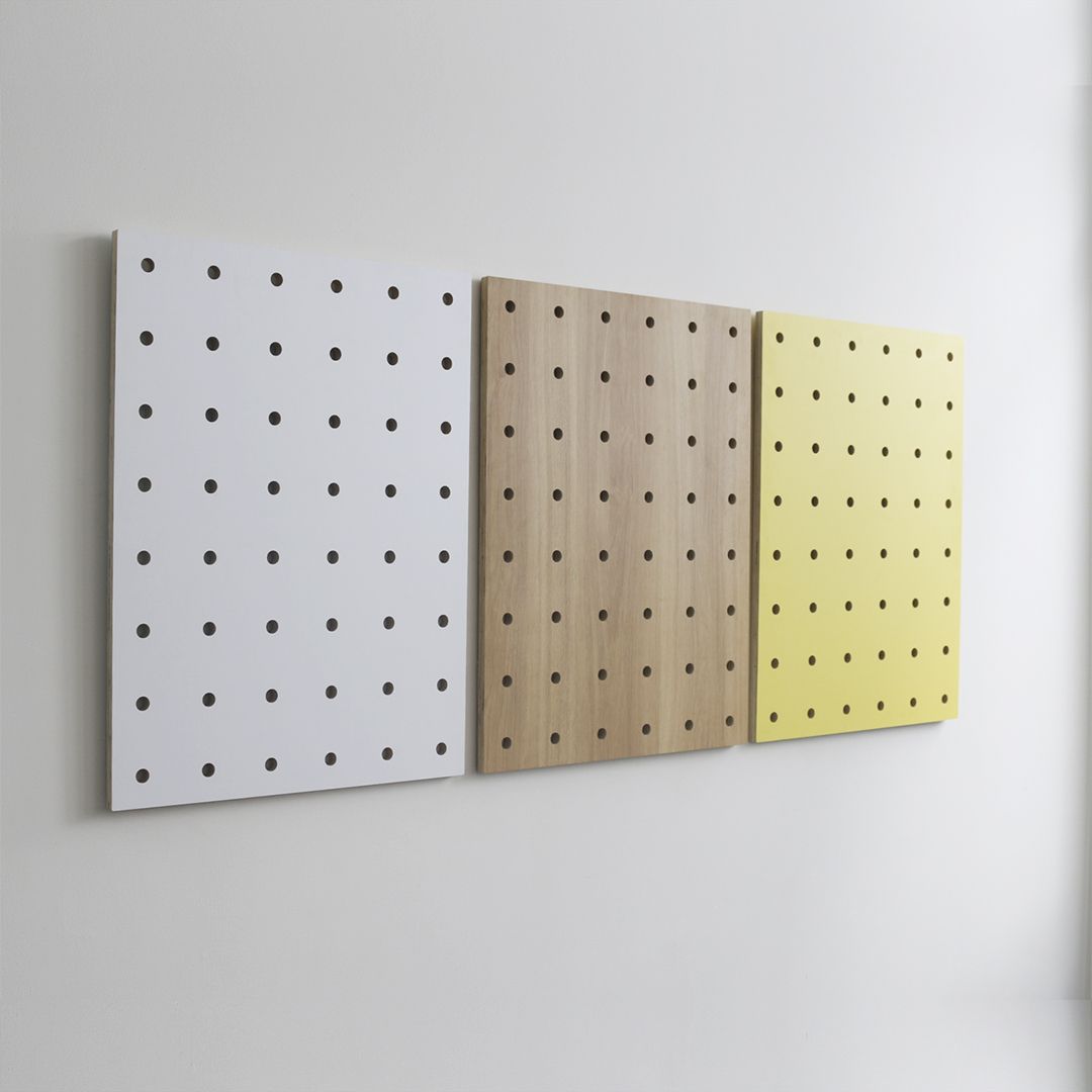 Bộ 3 Bảng Gỗ Đục Lỗ SMLIFE Pegboard Mix 80x60cm - Bảng Trang Trí Bằng Gỗ Plywood Phủ Laminate Cao Cấp