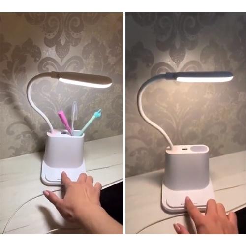Đèn bàn Cảm Ứng Đa Năng 4in1 chống cận thị có Tích Điện cực xinh