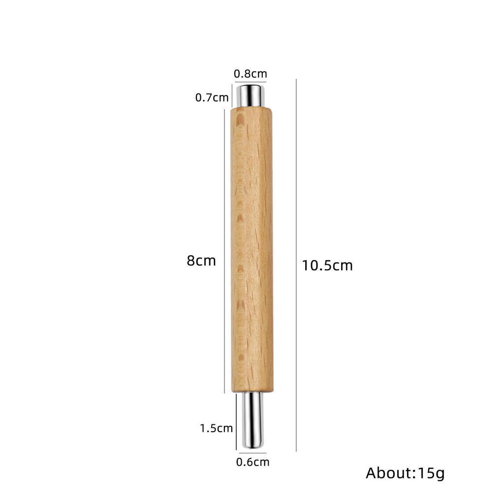 Cây Nam Châm Đẩy Mắt Mèo 2in1 Cán Gỗ Vàng Tròn 2 Đầu To Nhỏ Làm Nail Tiện Lợi, Lực Hút Mạnh, Chống Va Đập, Hút Mắt Mèo Siêu Sáng Nữ Women